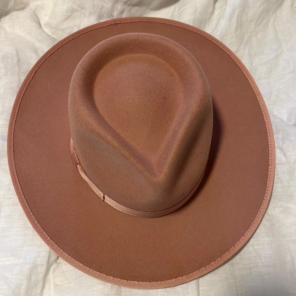 Gigi Pip Monroe Rancher Dusty Pink Hat size xs 55 worn once